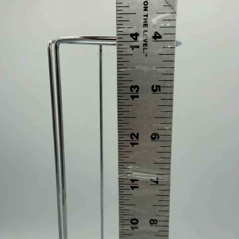 Wire Storage Tower Coffee Cup Rack Organizer Home 14in Silver Chrome‎ Cylinder
